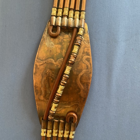 Vintage A. Ravid NY Copper and Leather Belt size M/L - Picture 5 of 10